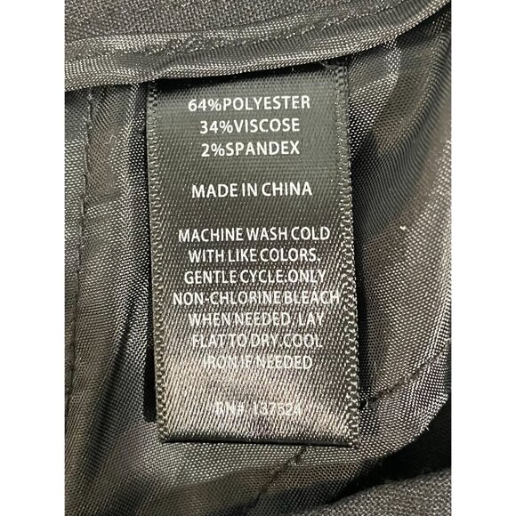 Express Women's Size 8 Black Mid Rise Pants Pockets Polyester/Viscose Blend - Picture 7 of 12